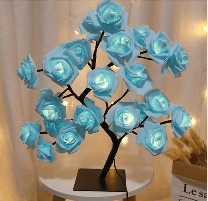 LED Rose Flower Lamp – Romantic 24-LED USB Fairy Light for Bedroom, Wedding & Valentine’s Day Decor