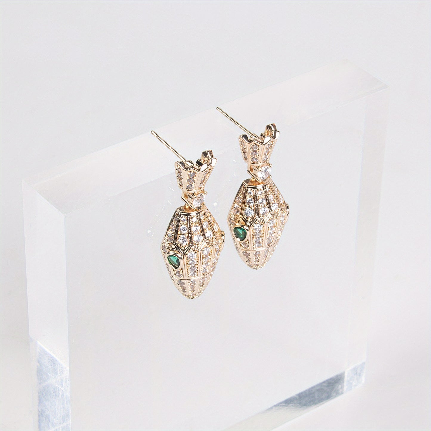 3-Piece Snake-Print Jewelry Set – Stylish Necklace & Earrings Combo for Women, Shiny Luxury Accessories for Parties, Banquets & Special Occasions