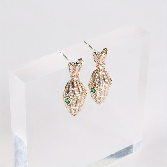 3-Piece Snake-Print Jewelry Set – Stylish Necklace & Earrings Combo for Women, Shiny Luxury Accessories for Parties, Banquets & Special Occasions