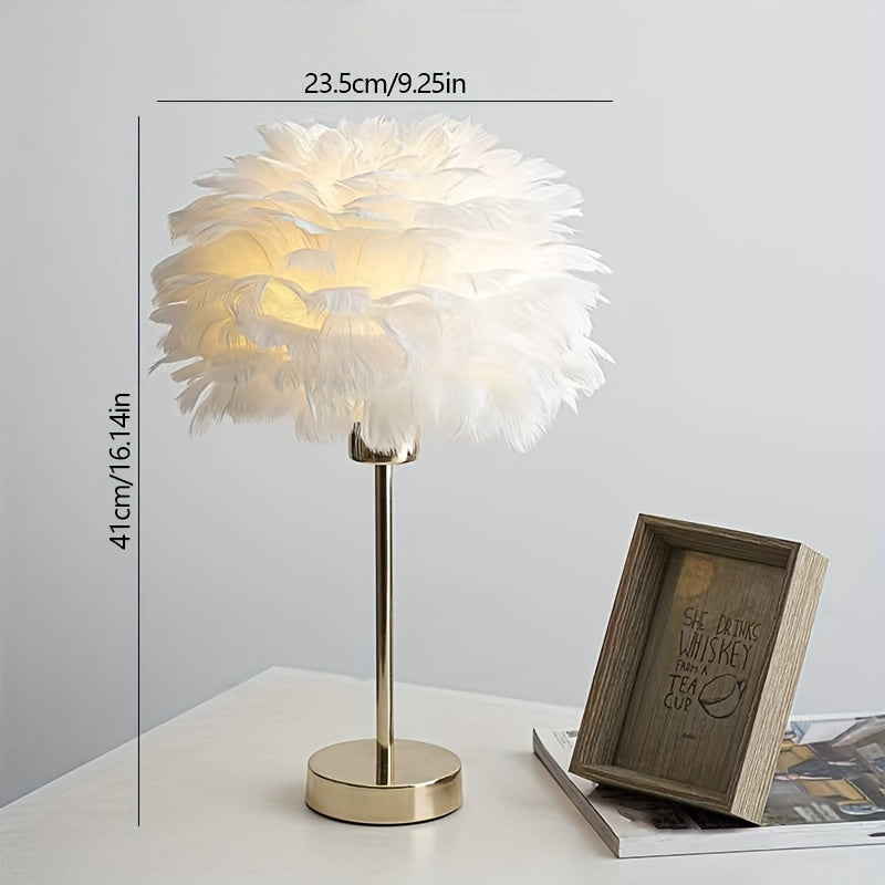 White Mushroom Desk Lamp – Modern Bedside Night Light for Girls, Elegant Wedding & Room Decor Gift