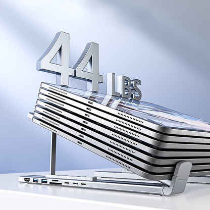 2025 Upgrade 8-in-1 USB-C Hub Laptop Stand – 100W PD Fast Charging, 4K HDMI, SD/TF, Dual USB 3.1 Ports, Sleek Design