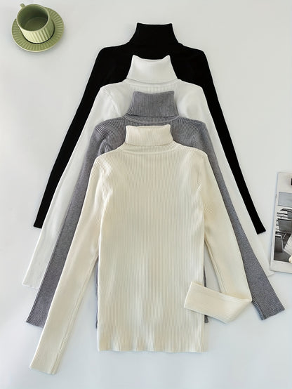 Women’s High Collar Hoodie — Casual Pullover Top