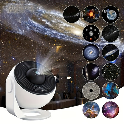 Night Light Galaxy Projector – 360° Rotating Starry Sky Planetarium Lamp for Kids’ Bedroom, Wedding & Valentine’s Day Gift