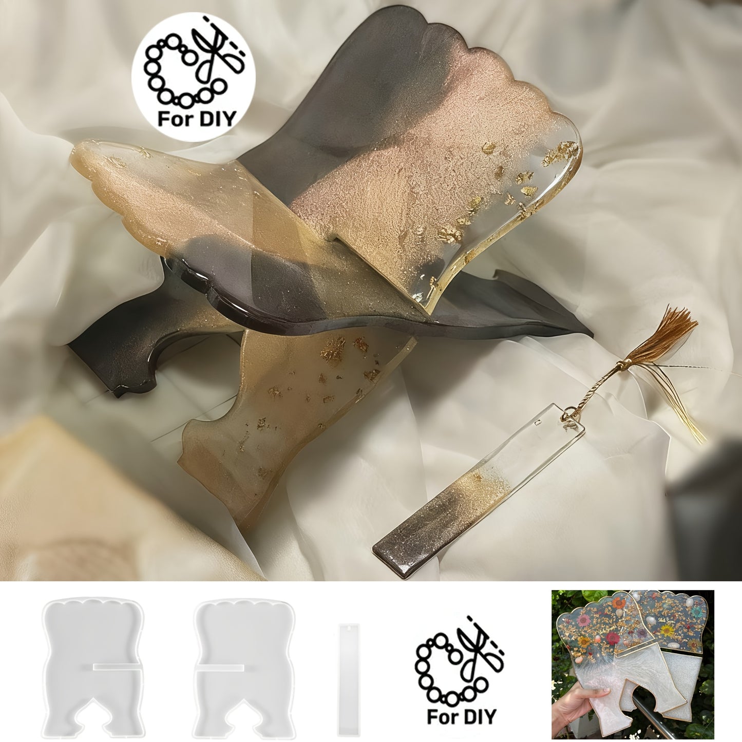 تتضمن المجموعة 3 قطع، منها رفان للقراءة وقالب سيليكون مستطيل الشكل لصنع فاصل كتب، وهي مناسبة للأعمال اليدوية باستخدام الجبس والطين وراتنج الإيبوكسي لإنشاء أعمال فنية. تتميز المجموعة بتصميم بسيط وإبداعي.