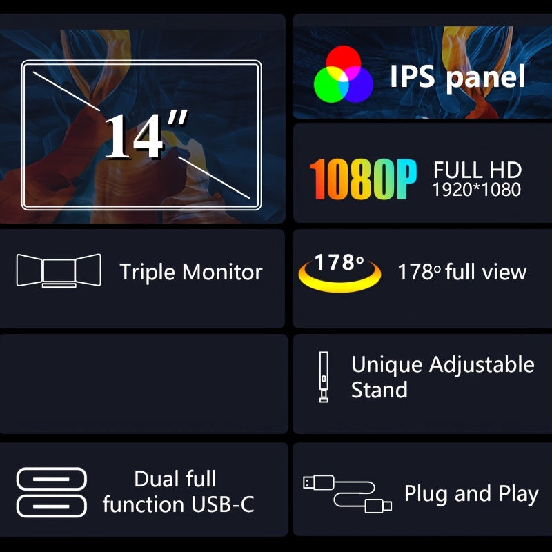 Kulee TripleView 14" Laptop Extender