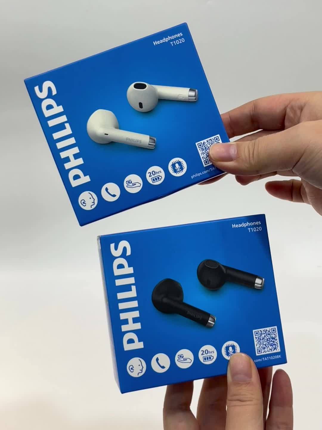 PHILIPS 2025 Wireless Earbuds — V6.0 Upgrade, Low Latency, Long Battery Life, Noise-Isolating with Microphone for Gaming, Sports & Music