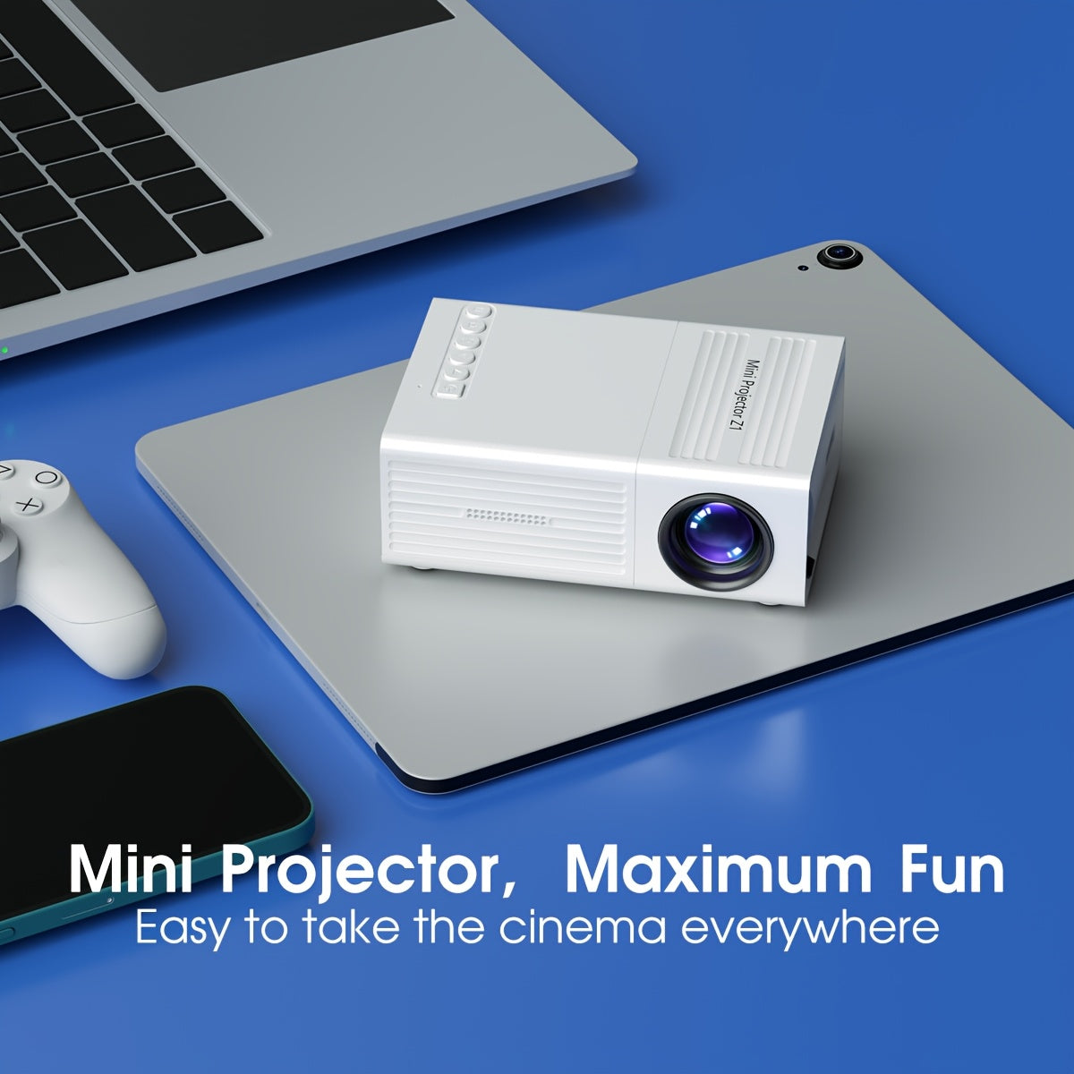 Portable Mini Projector – Lightweight Media Projector for Home Entertainment