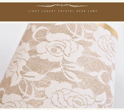 European Crystal Table Lamp – Modern Romantic Bedside Light with Warm Glow & Elegant Decorative Design