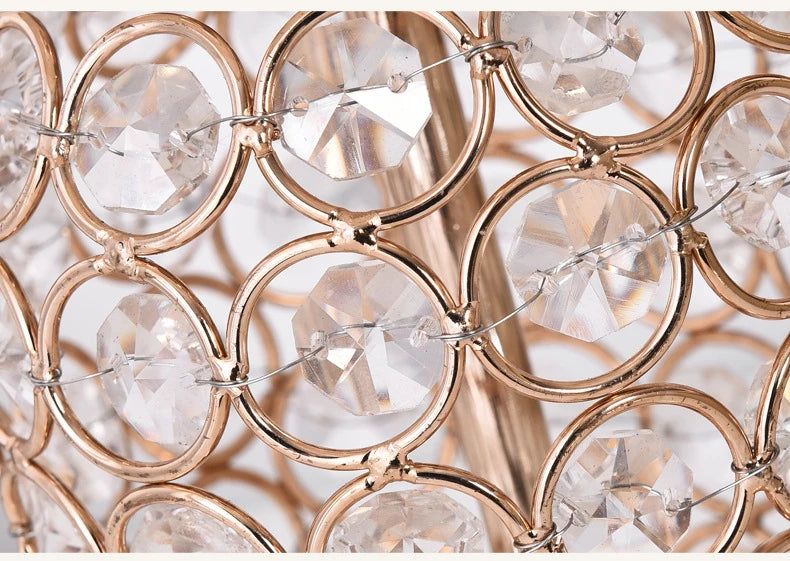 European Crystal Table Lamp – Modern Romantic Bedside Light with Warm Glow & Elegant Decorative Design