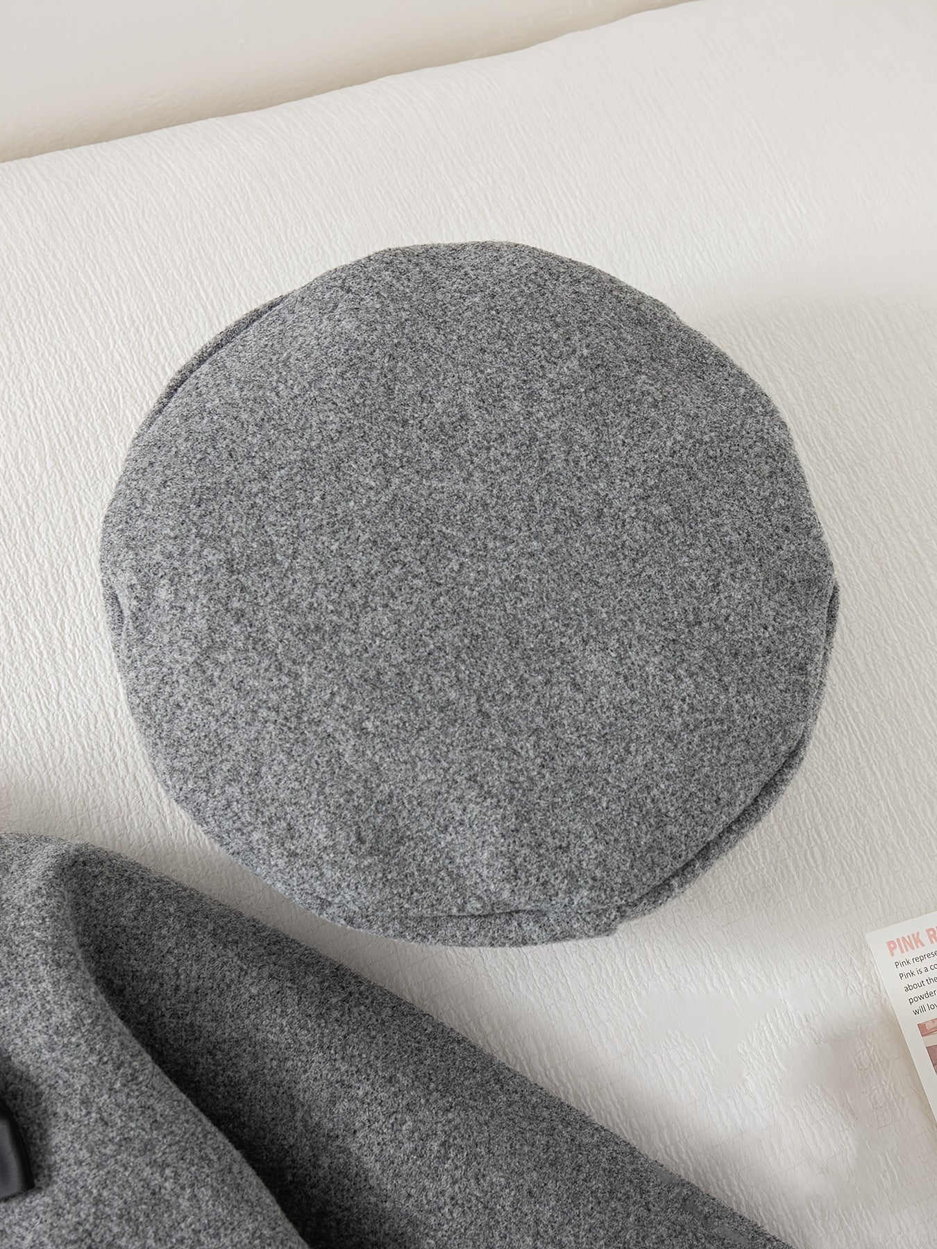 3-Piece Winter Baby Dress Set – Jacket, Vest Dress & Matching Hat with Bow and Button Details, Soft Cozy Outfit for 1st Birthdays & Christenings (Grey)