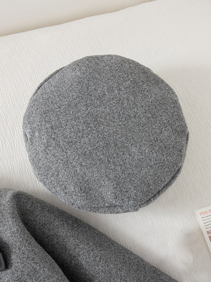 3-Piece Winter Baby Dress Set – Jacket, Vest Dress & Matching Hat with Bow and Button Details, Soft Cozy Outfit for 1st Birthdays & Christenings (Grey)