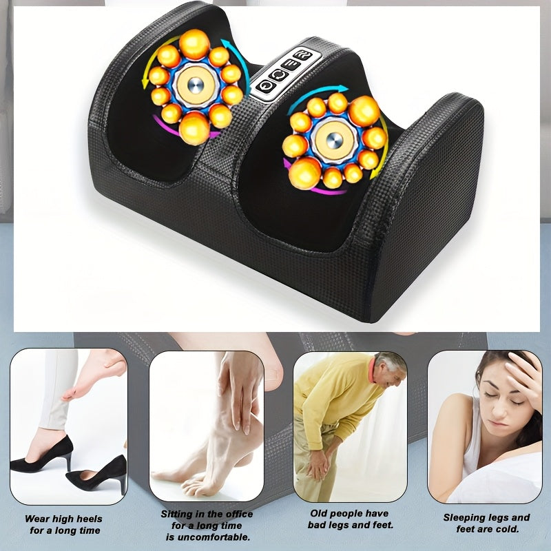 Electric Foot Massager with Heat — Deep Sole Kneading for Relaxation, Perfect Gift for Parents, Loved Ones & Friends