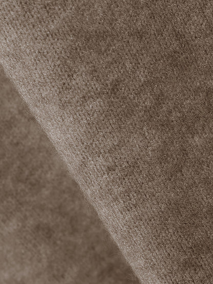 Autumn & Winter Sweater Set – Elegant High-Neck Top with Wide-Leg Pants, Solid Color Casual Chic Outfit