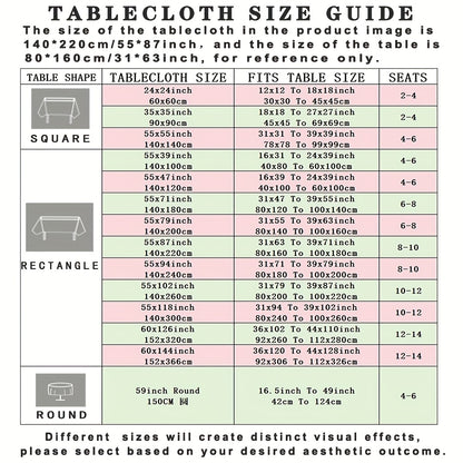 1pc Bohemian Geometric Beige Ramadan Tablecloth, with Golden Moon and Stars Pattern, Washable Rectangular Tablecloth, Suitable for Dinner Party, Table, Party, Festival Celebration Decoration, Eid Decoration, Gift