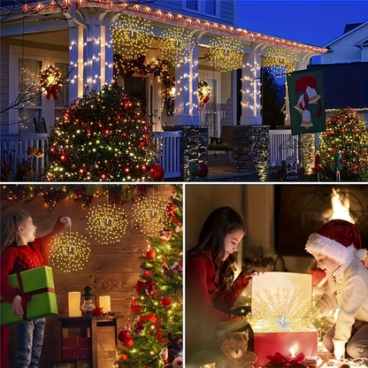 4pcs Per Set Solar Hanging Fireworks Lights