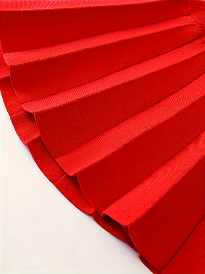 Girls’ 2-Piece Furry Fruit Sweater & Pleated Skirt Set – Cozy Purple Knitwear Outfit for Daily Wear or Parties in Autumn/Winter