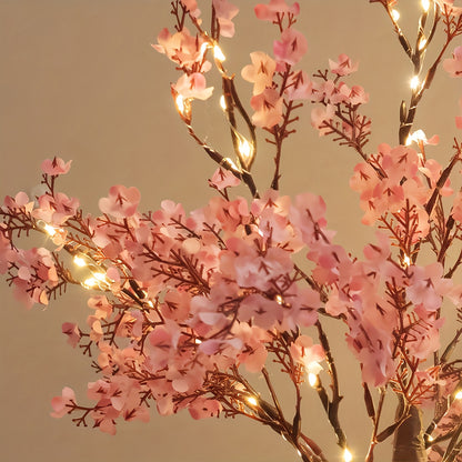 Pink Cherry Blossom Lamp – USB/Battery Powered Decorative Branch Light with Warm Glow for Home & Special Occasions