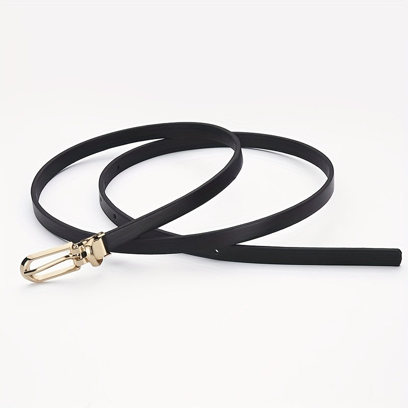 Women’s 5-Piece Slim Belt Set – Adjustable Waist Belts in 5 Colors for Dresses, Jeans & Everyday Outfits