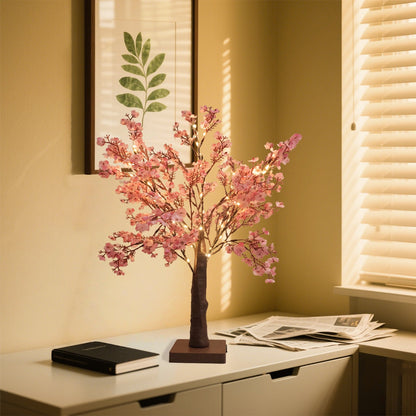 Pink Cherry Blossom Lamp – USB/Battery Powered Decorative Branch Light with Warm Glow for Home & Special Occasions