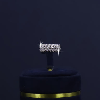 Women’s 5-Piece Leaf Design Bridal Jewelry Set – White Zirconia Ring, Necklace, Earrings & Bracelet for Weddings, Anniversaries & Valentine’s Day