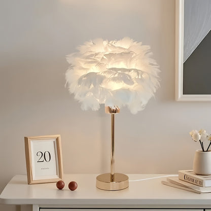 White Mushroom Desk Lamp – Modern Bedside Night Light for Girls, Elegant Wedding & Room Decor Gift