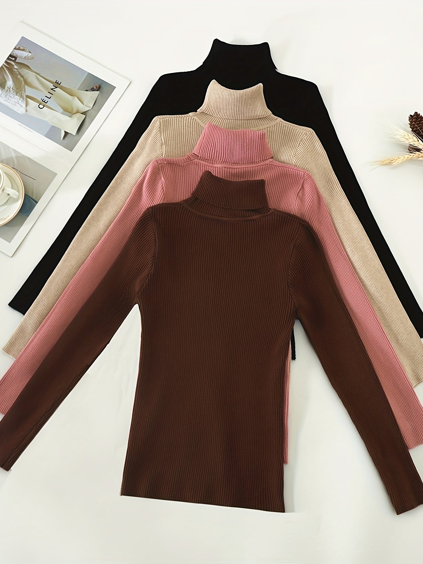 Women’s High Collar Hoodie — Casual Pullover Top