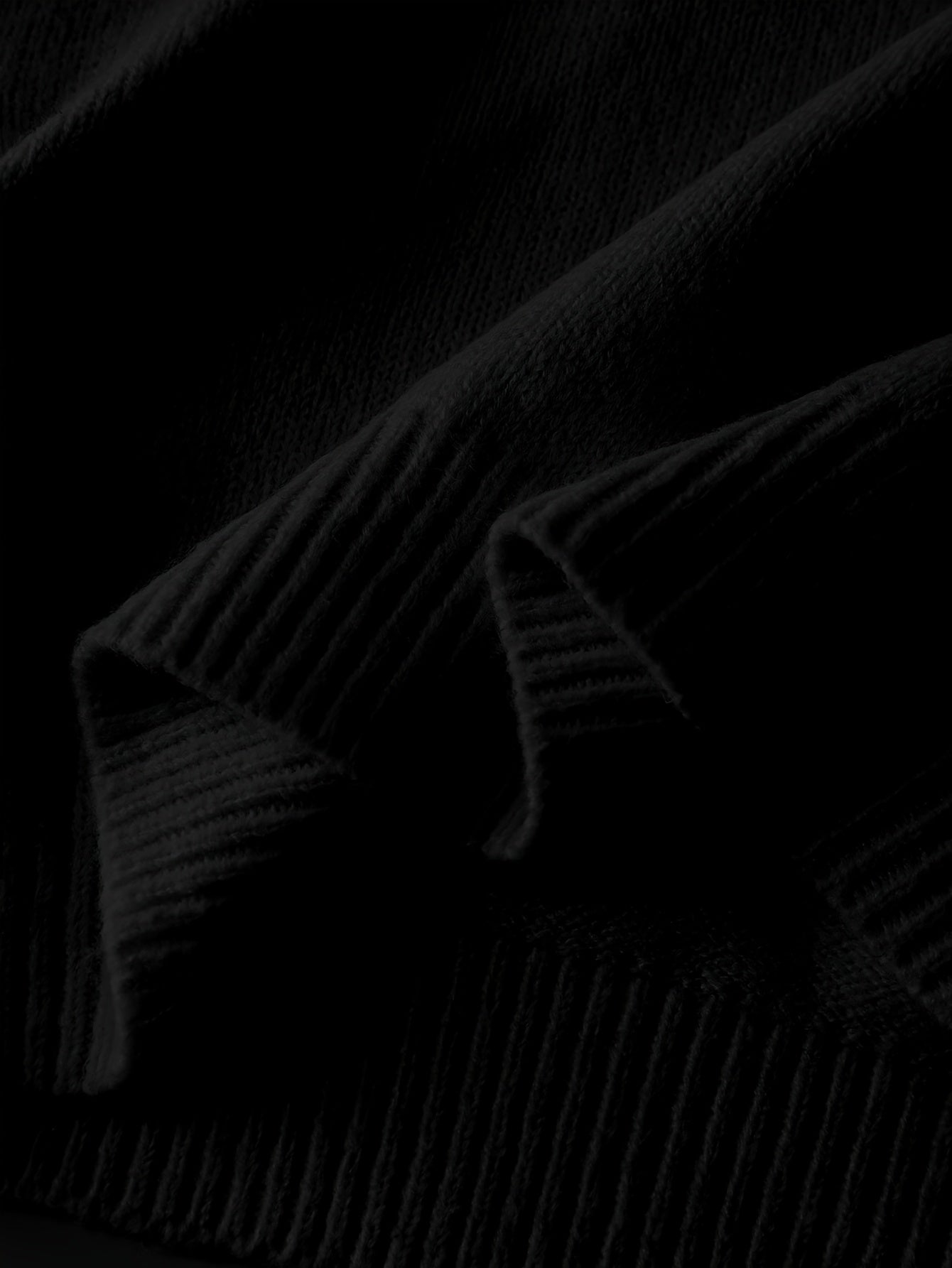 طقم ملابس تريكو نسائي لفصل الخريف والشتاء - فستان طويل فضفاض مع سترة بياقة عالية، بلون واحد