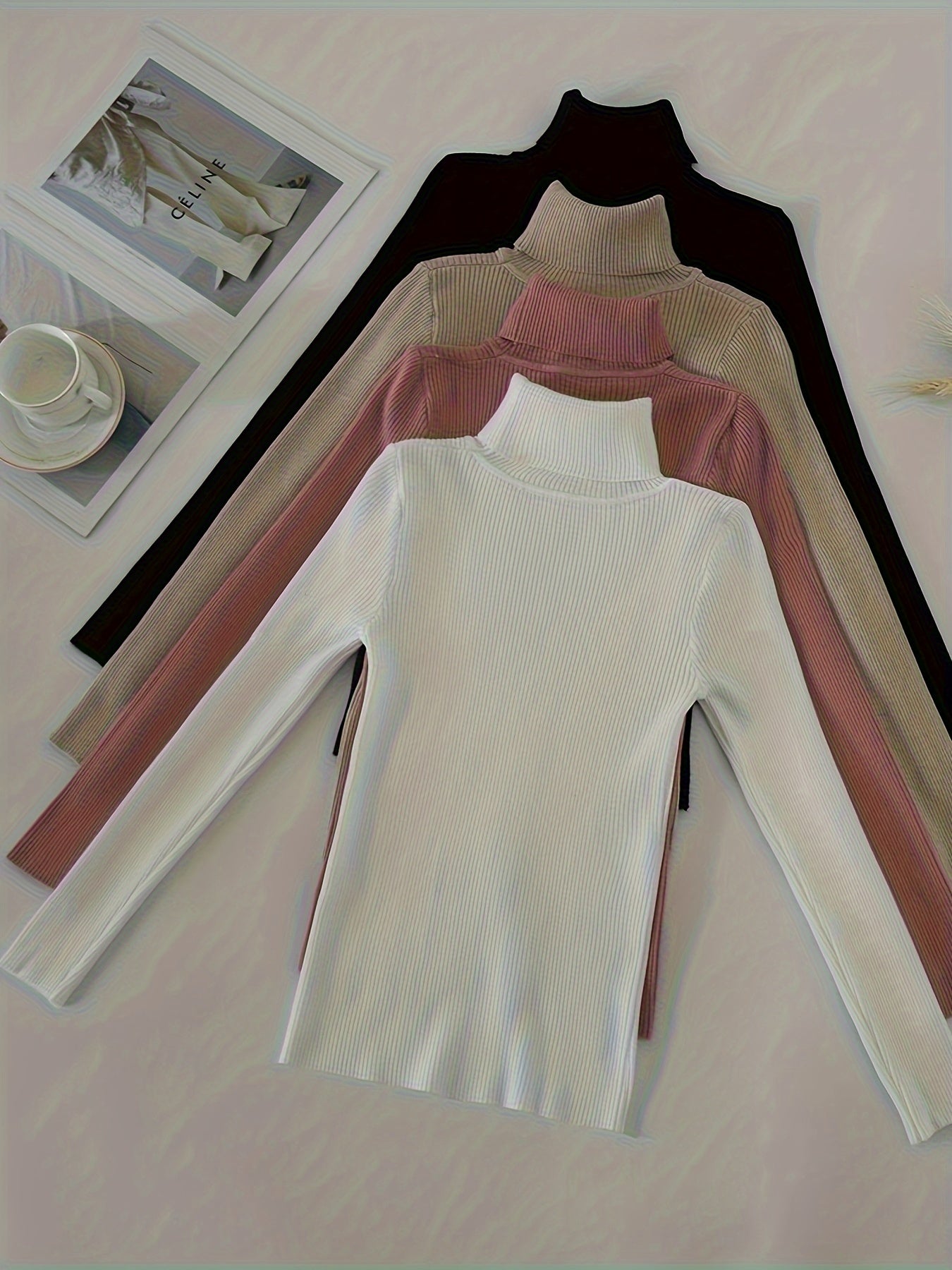 Women’s High Collar Hoodie — Casual Pullover Top