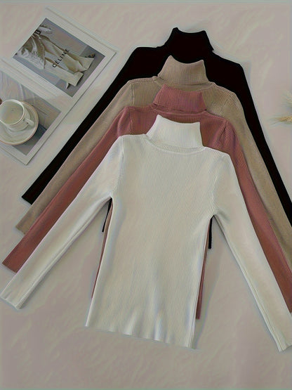 Women’s High Collar Hoodie — Casual Pullover Top