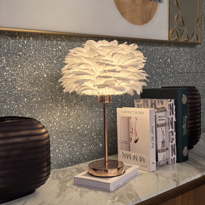 White Mushroom Desk Lamp – Modern Bedside Night Light for Girls, Elegant Wedding & Room Decor Gift