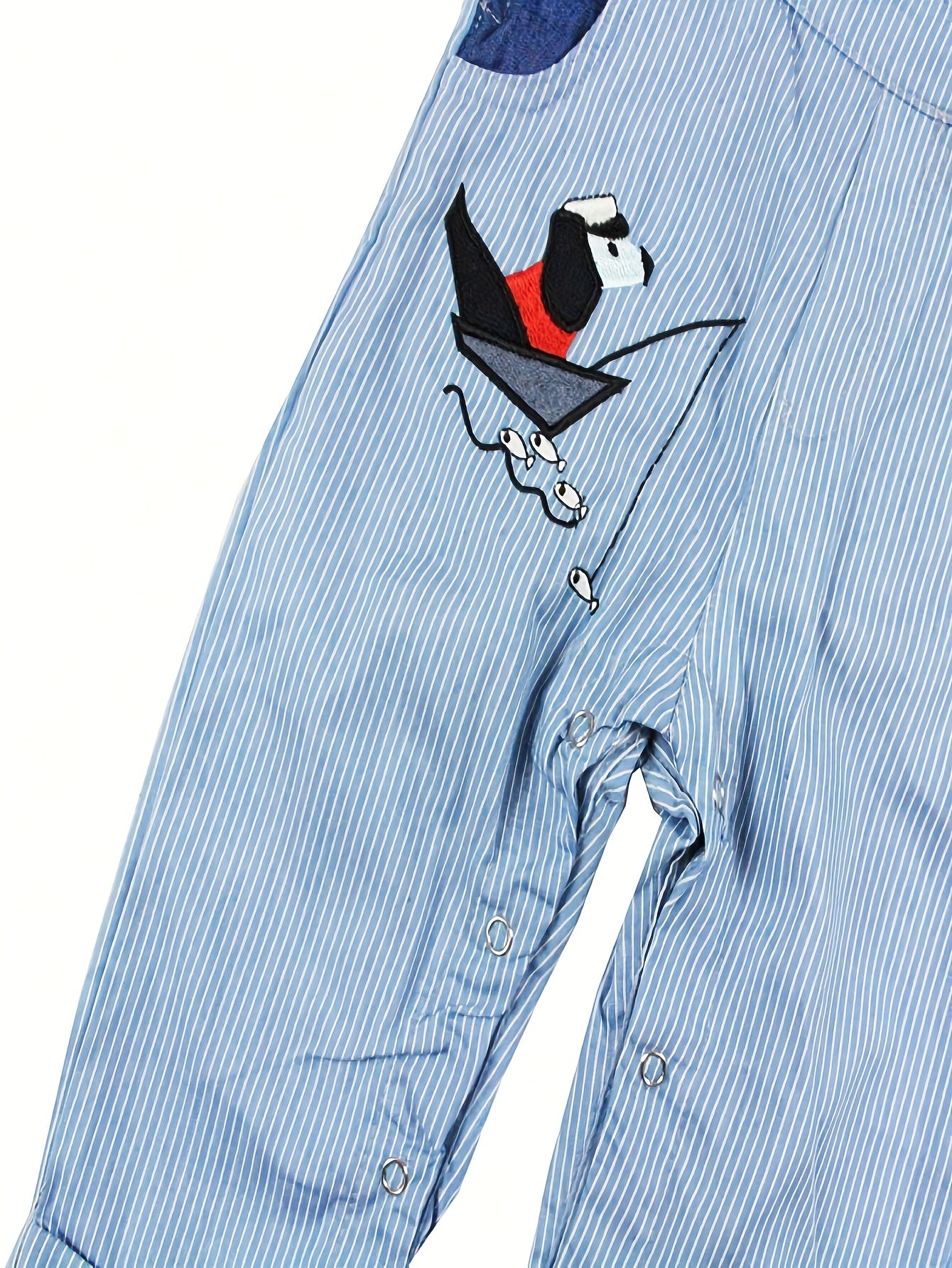 Baby Boys’ Puppy Print Overall Set – Long-Sleeve Jumpsuit with Matching Hat, Solid-Color Multi-Piece Outfit for Spring/Autumn Outdoor Wear (3–24 Months)