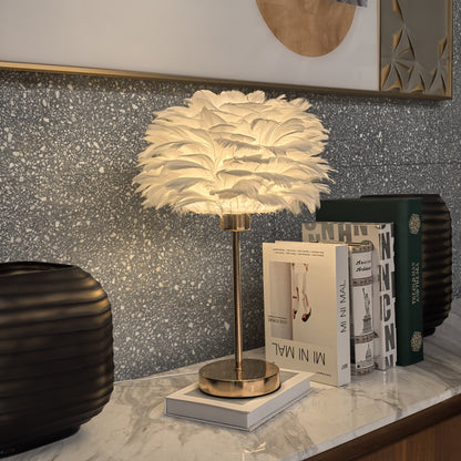 White Mushroom Desk Lamp – Modern Bedside Night Light for Girls, Elegant Wedding & Room Decor Gift