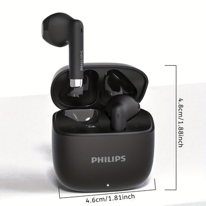 PHILIPS 2025 Wireless Earbuds — V6.0 Upgrade, Low Latency, Long Battery Life, Noise-Isolating with Microphone for Gaming, Sports & Music