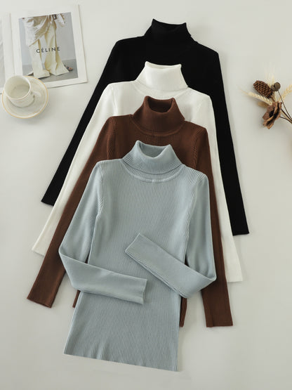 Women’s High Collar Hoodie — Casual Pullover Top