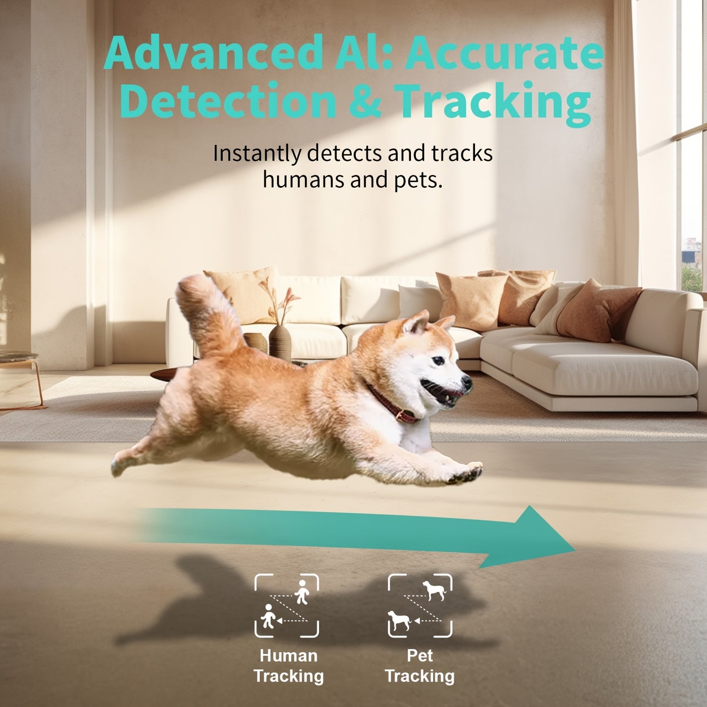 360° Panoramic 2K HD Security Camera – AI Motion Detection, Night Vision, 2.4G/5G WiFi, Google Assistant Compatible (Battery Not Included)