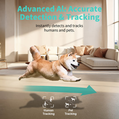 360° Panoramic 2K HD Security Camera – AI Motion Detection, Night Vision, 2.4G/5G WiFi, Google Assistant Compatible (Battery Not Included)