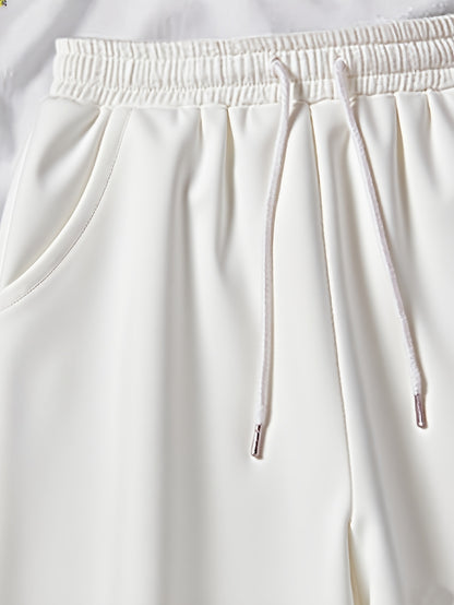 Women’s Winter Hooded Sweatshirt & Jogger Set – Casual Pullover with Letter Print, Pockets & Drawstring Waist