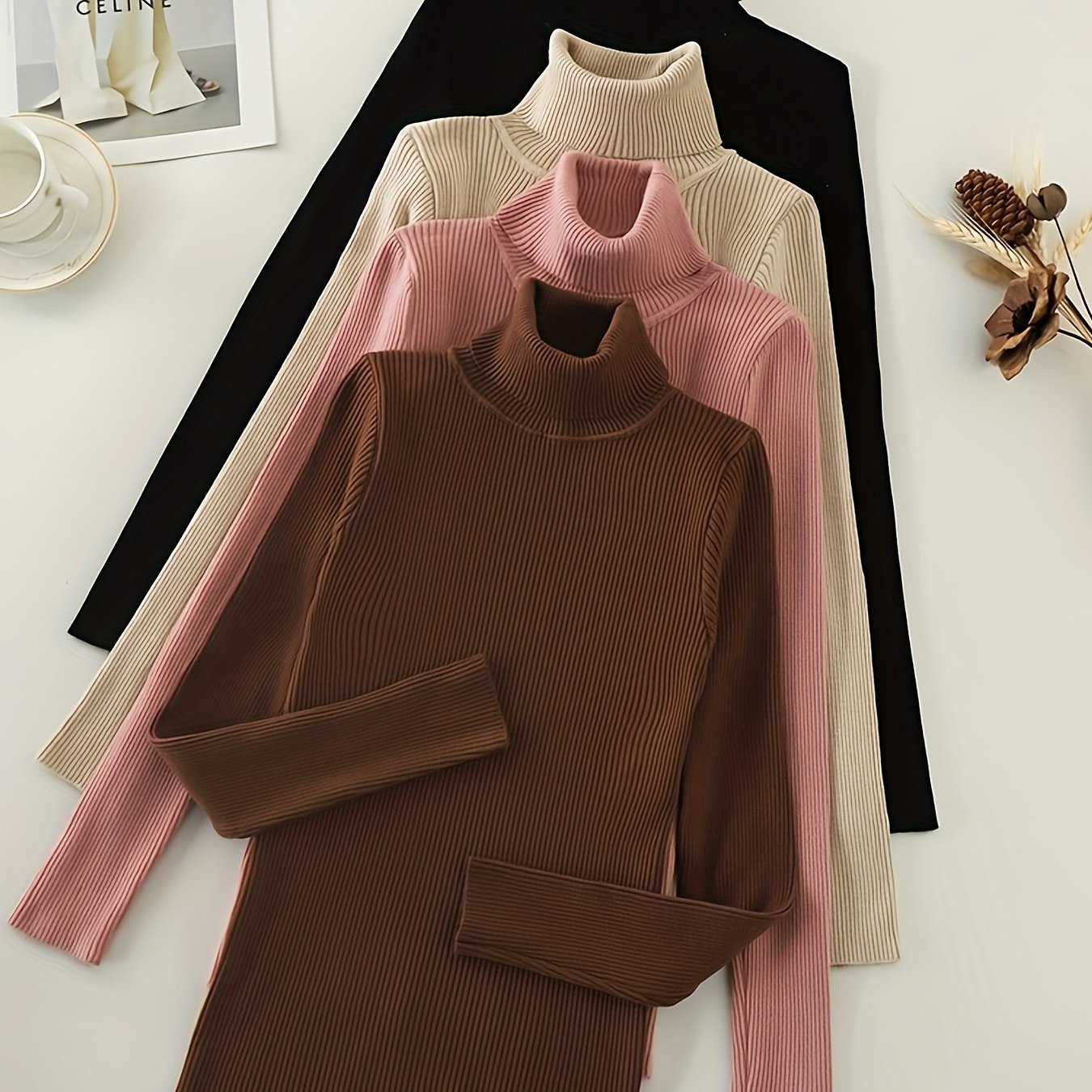 Women’s High Collar Hoodie — Casual Pullover Top