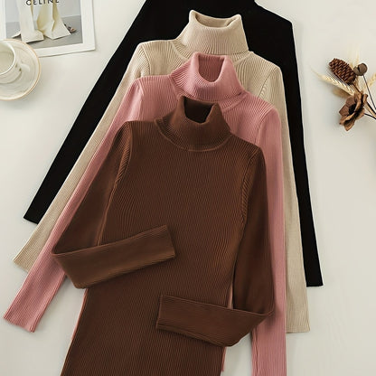 Women’s High Collar Hoodie — Casual Pullover Top