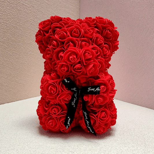 Immortal Rose Bear – Artificial Foam Flower Gift for Valentine’s Day, Mother’s Day, Anniversaries, Weddings, Birthdays & Christmas