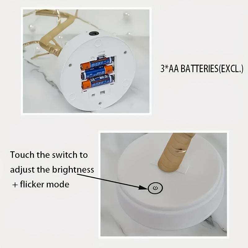 Golden Leaf Tree Lamp – 72 LED USB-Powered Decorative Light with Elegant Branch Design for Home & Events