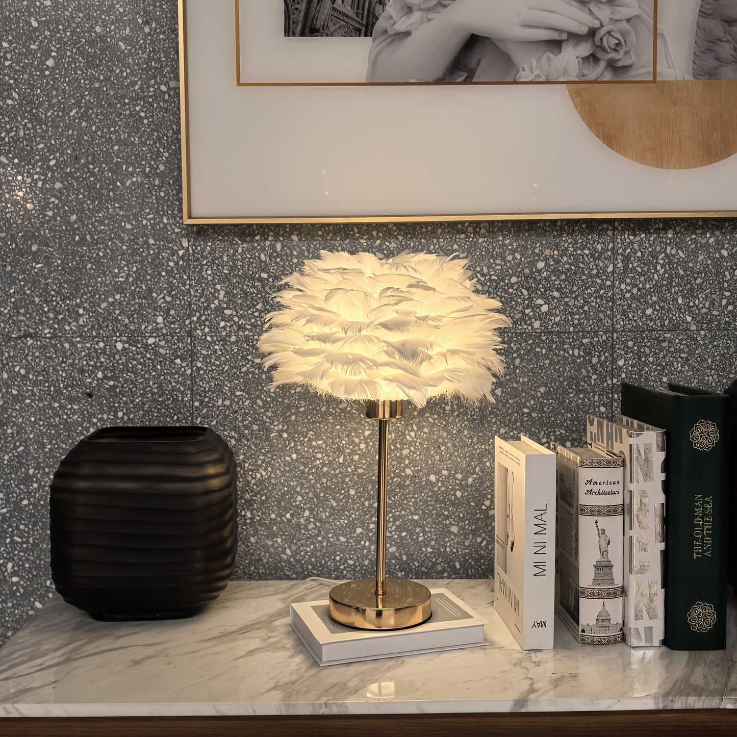 White Mushroom Desk Lamp – Modern Bedside Night Light for Girls, Elegant Wedding & Room Decor Gift