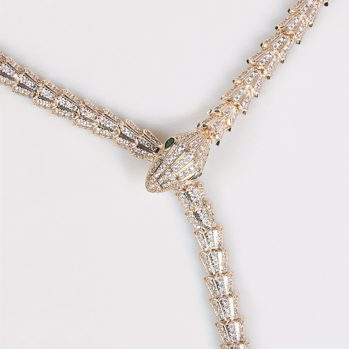 3-Piece Snake-Print Jewelry Set – Stylish Necklace & Earrings Combo for Women, Shiny Luxury Accessories for Parties, Banquets & Special Occasions