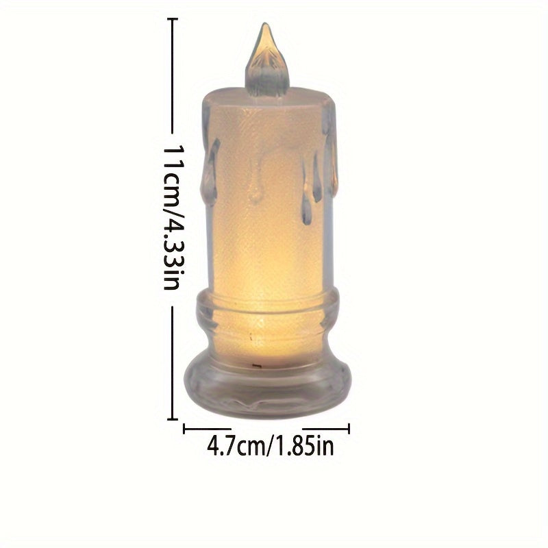 3pcs LED Flameless Candle Lights with Batteries - Perfect for Family Gatherings, Candlelight Dinners | Valentine's Day, Weddings, Birthdays, Bedroom Decor