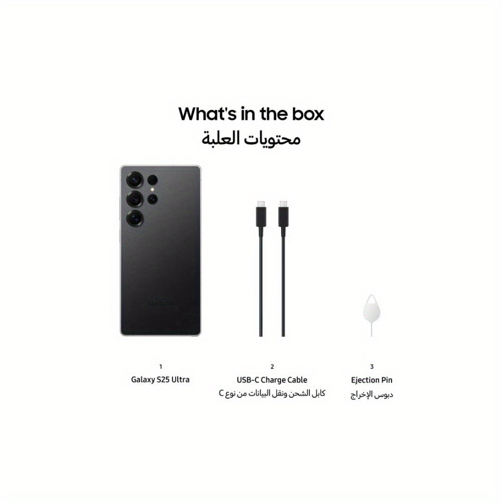 Samsung Galaxy S25 Ultra AI Smartphone, 12GB of RAM, 256GB of Storage