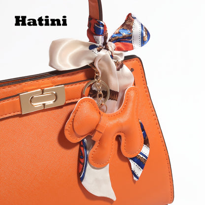 HATINI Women's Elegant Handbag – Large Capacity Tote with Detachable Bow & Strap, Gold Hardware, Multi-Color Options