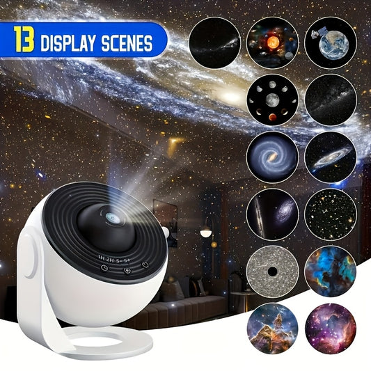Night Light Galaxy Projector – 360° Rotating Starry Sky Planetarium Lamp for Kids’ Bedroom, Wedding & Valentine’s Day Gift