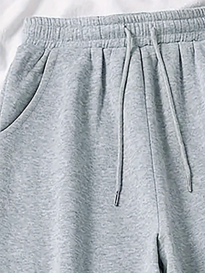 Women’s Winter Hooded Sweatshirt & Jogger Set – Casual Pullover with Letter Print, Pockets & Drawstring Waist