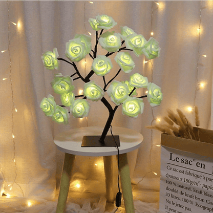 LED Rose Flower Lamp – Romantic 24-LED USB Fairy Light for Bedroom, Wedding & Valentine’s Day Decor