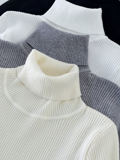 Women’s High Collar Hoodie — Casual Pullover Top